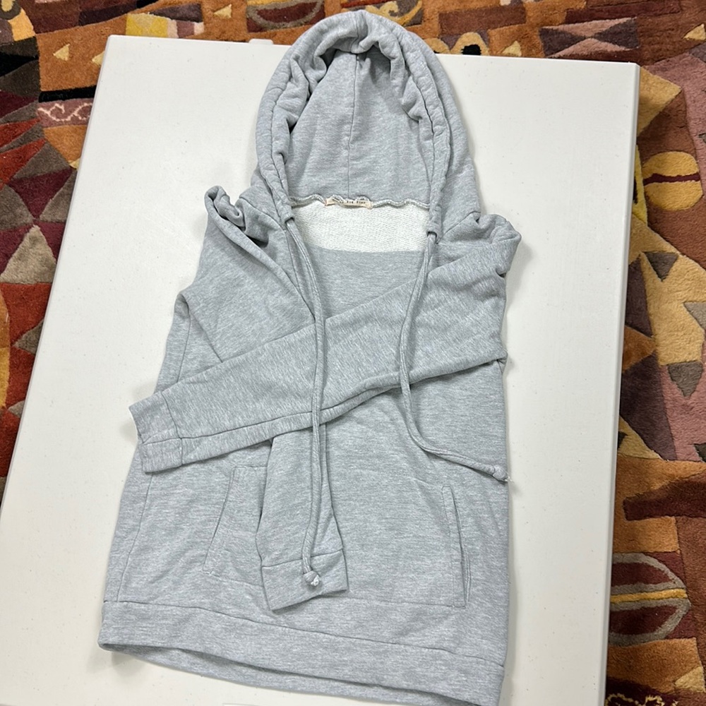 Medium gray pullover hoodie